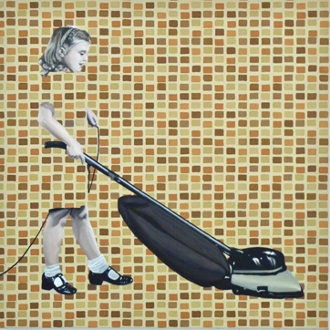 76. Cindy with Vacuum, 50x50 cm